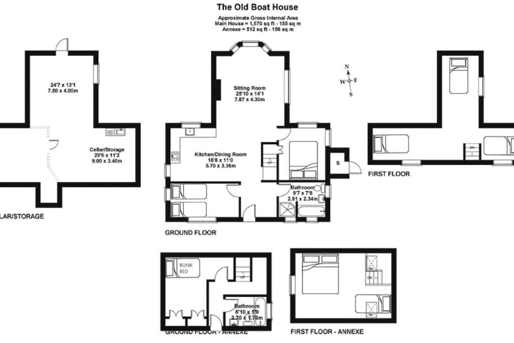 The Old Boat House, Seaview - Seafront Three Bedroom Cottage With Separate Two Bedroom Annexe Extérieur photo